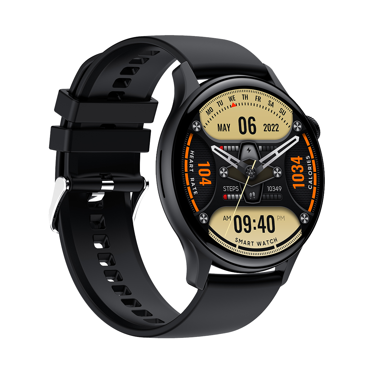 Ai-06B SmartWatch Black with black strap